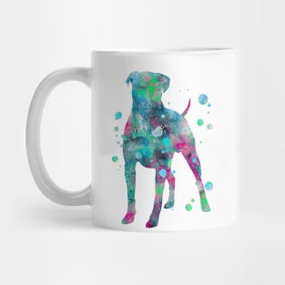 Boxer Dog Watercolor Painting 4 Mug